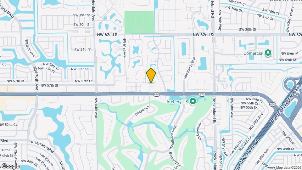 5821 NW 56th Pl Map and Location Details