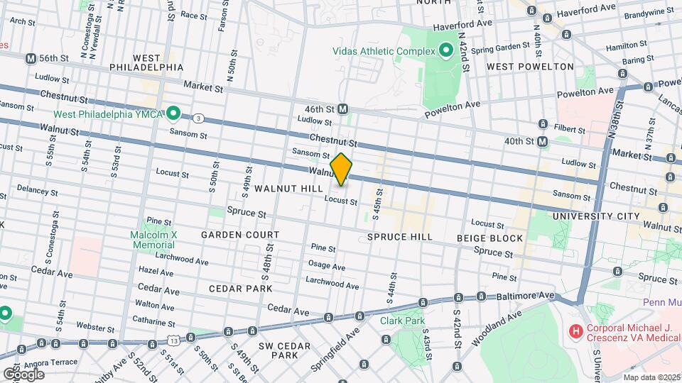 222 S 46th St Map and Location Details