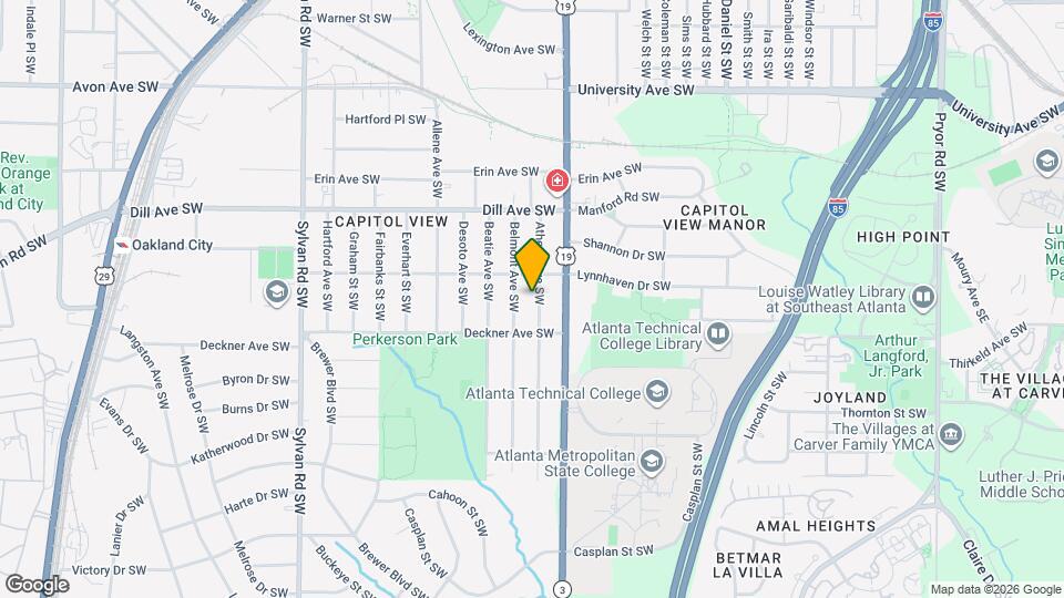 1445 Athens Ave SW Map and Location Details