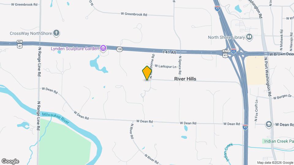 8575 N Hawthorne Rd Map and Location Details