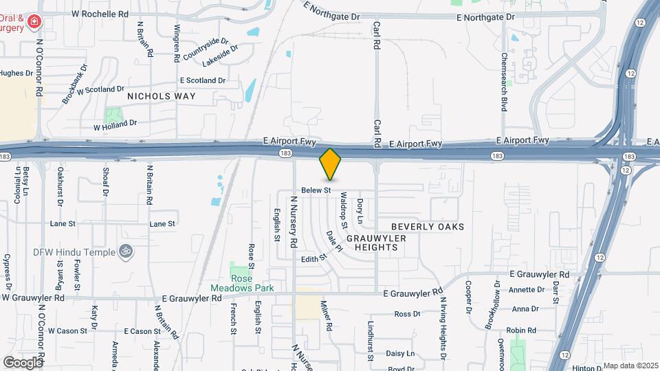 1103 Belew St Map and Location Details