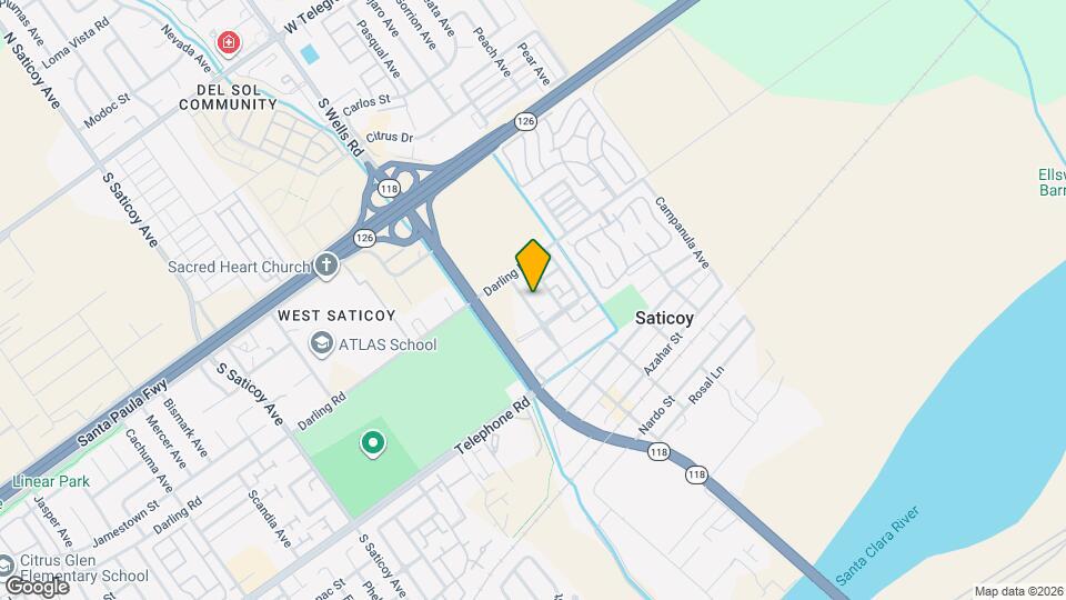 992 Los Angeles Ave Map and Location Details