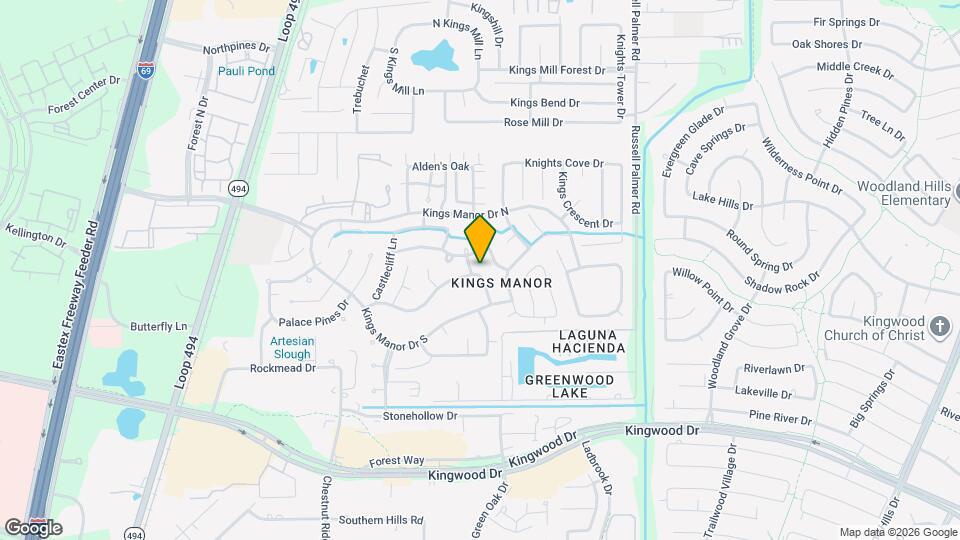21884 Whispering Forest Dr Map and Location Details
