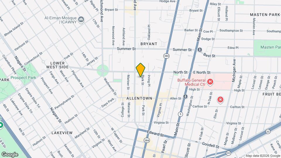 166 Park St Map and Location Details