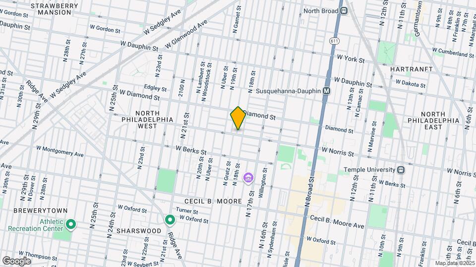 2001 N Cleveland St Map and Location Details