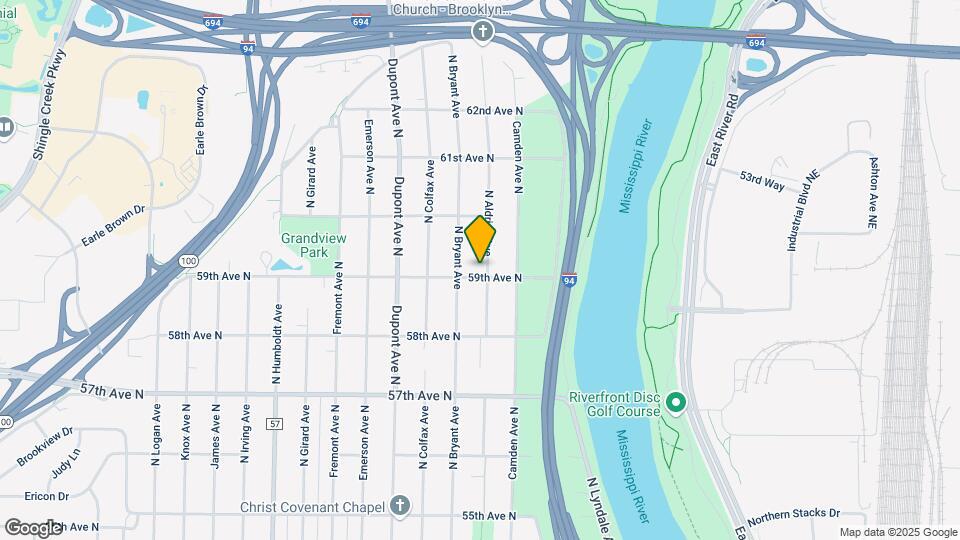 5901 N Aldrich Ave Map and Location Details