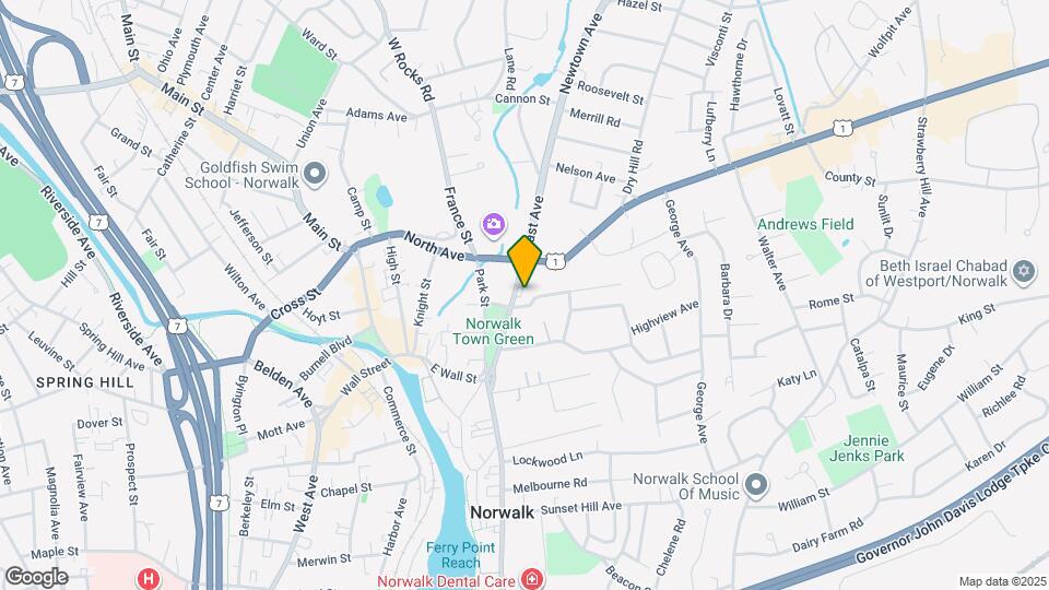 61 East Ave Map and Location Details