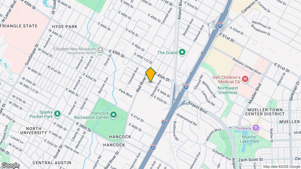 1000 E 44th St Map and Location Details