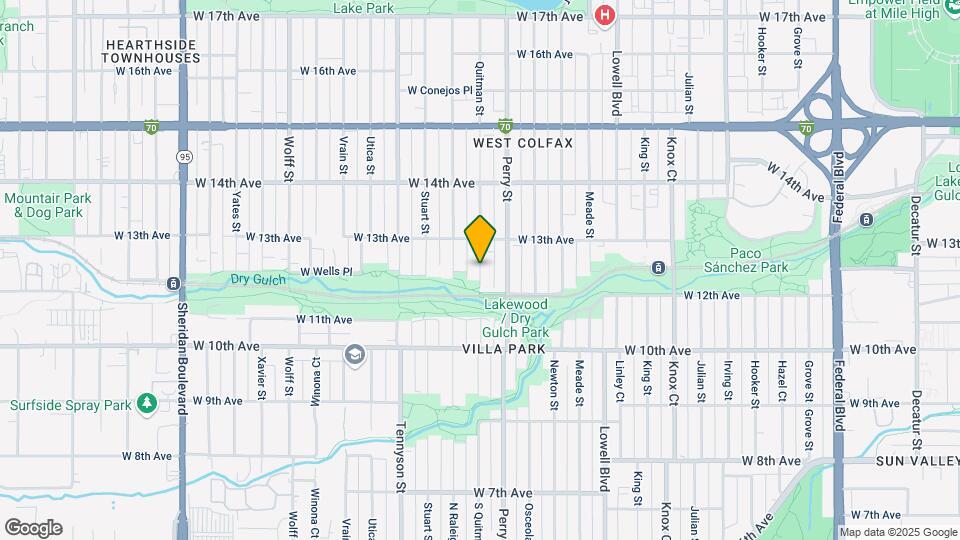 1275 Quitman St Map and Location Details
