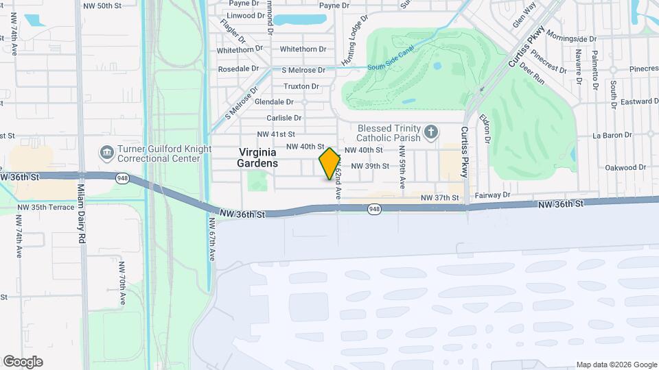 6221 NW 37th Terrace Map and Location Details