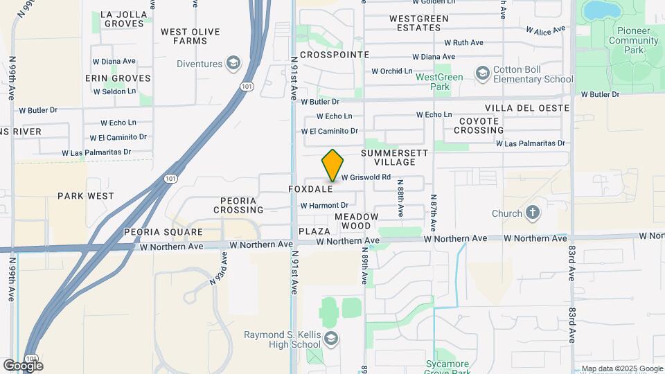 8960 W Royal Palm Rd Mapa y Detalles de la Ubicación