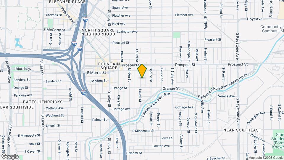 1205 Laurel St Map and Location Details