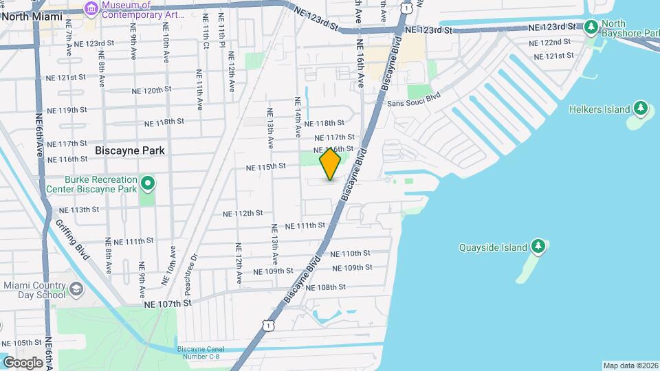 Biscayne Breeze Map and Location Details