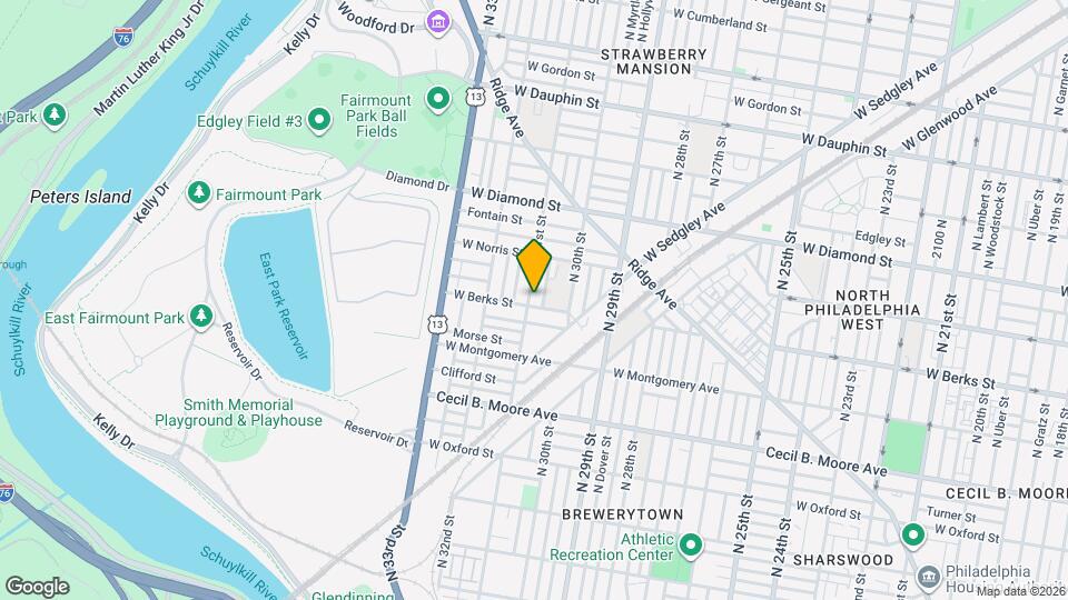 3041 W Berks St Map and Location Details