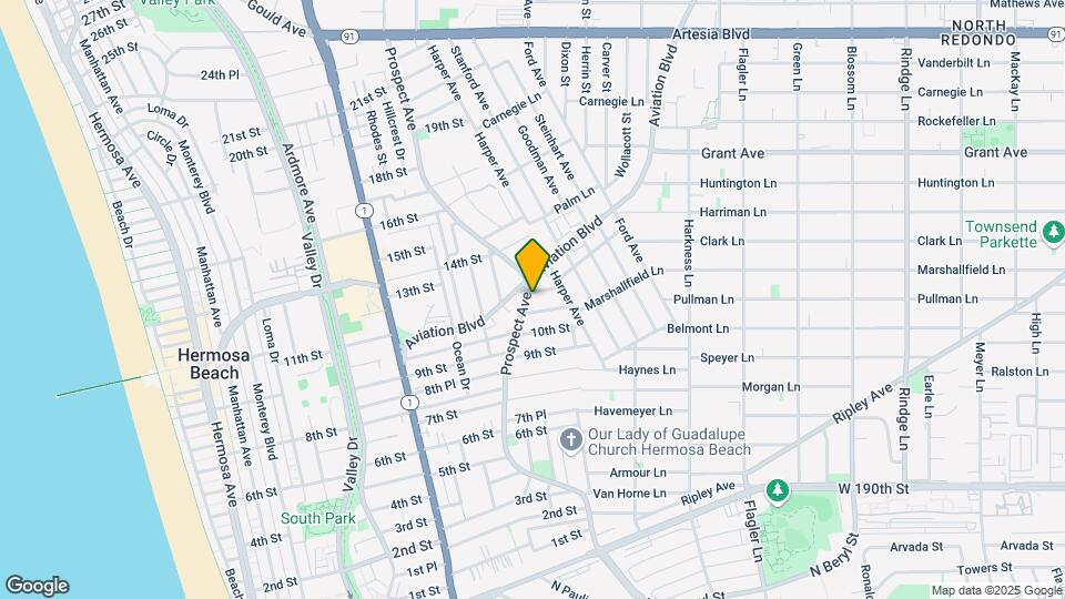 1120 Prospect Ave-Unit -1122 Map and Location Details