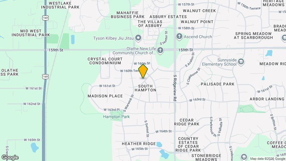 18614 W 161st St Map and Location Details