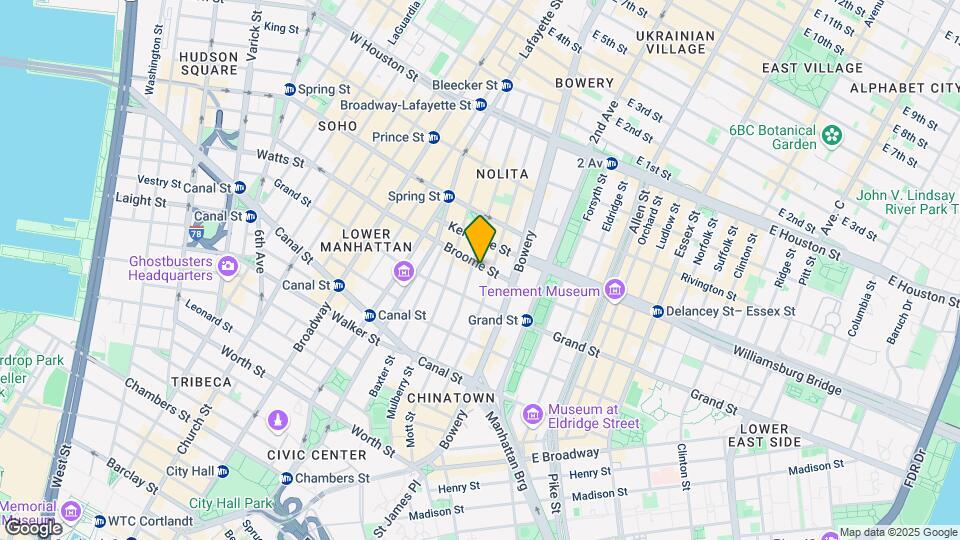 369 Broome St Map and Location Details