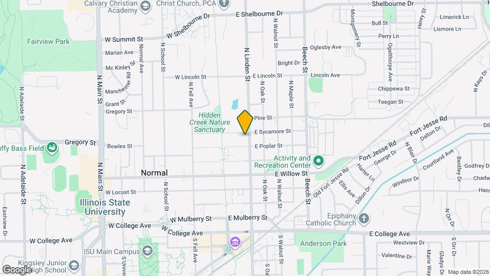 705 N Linden St Map and Location Details