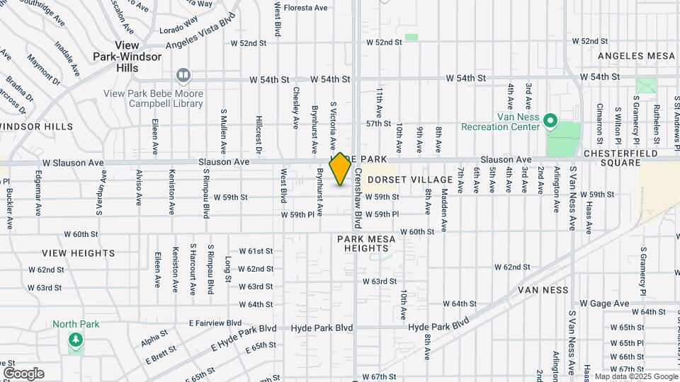 3423 W 59th St, Unit ADU Mapa y Detalles de la Ubicación