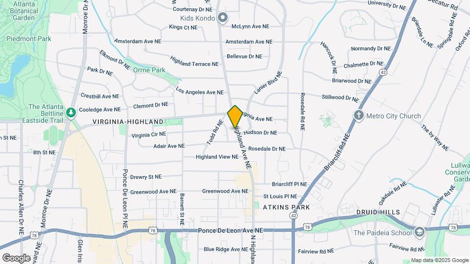 964 N Highland Ave NE Map and Location Details
