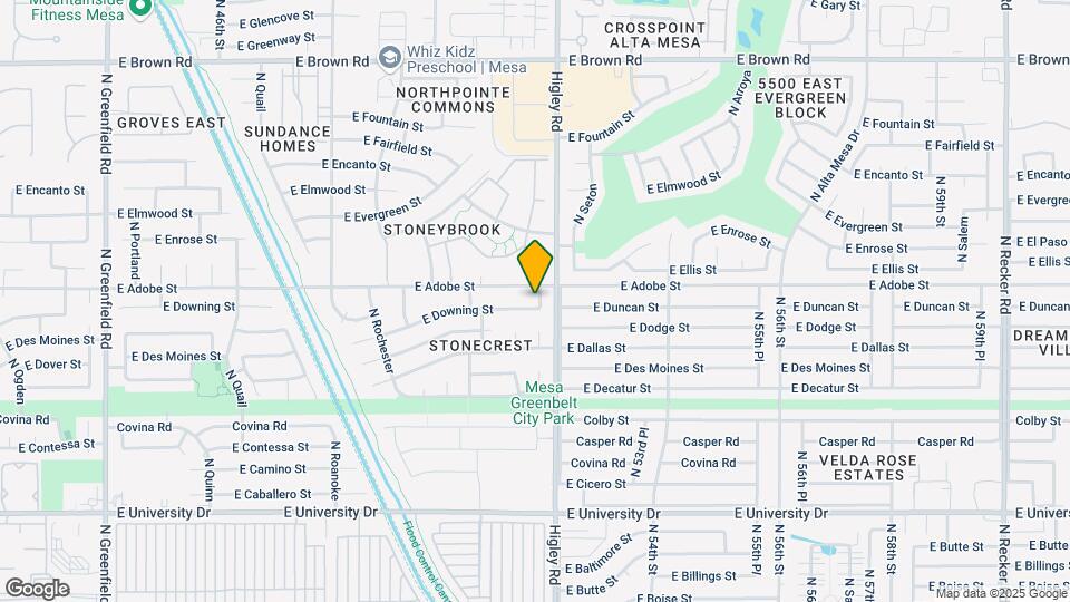 5148 E Downing St Map and Location Details