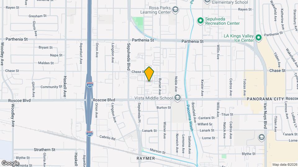 8414 Columbus Ave Mapa y Detalles de la Ubicación