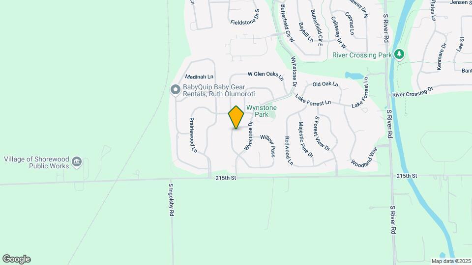 21405 S Prairie Landing Ln Map and Location Details