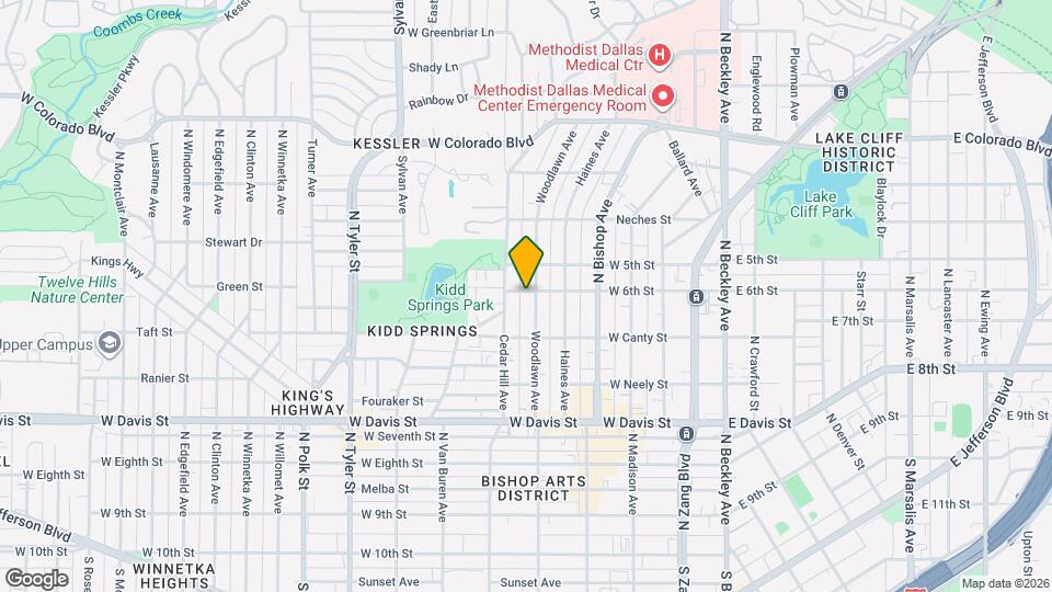 837 Woodlawn Ave Map and Location Details