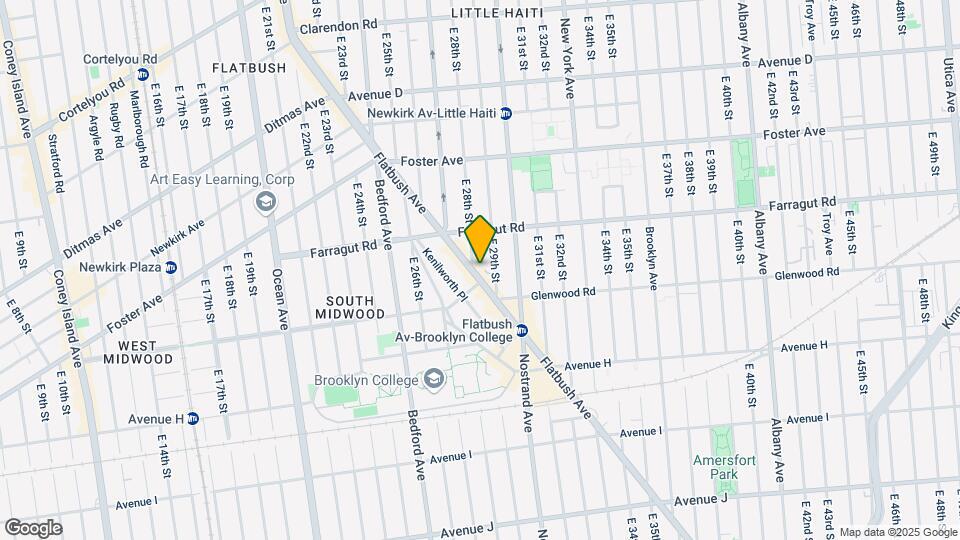 1457 Flatbush Ave Map and Location Details