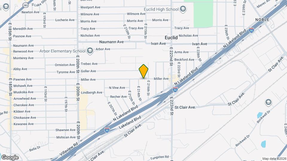 21490 Miller Ave Map and Location Details