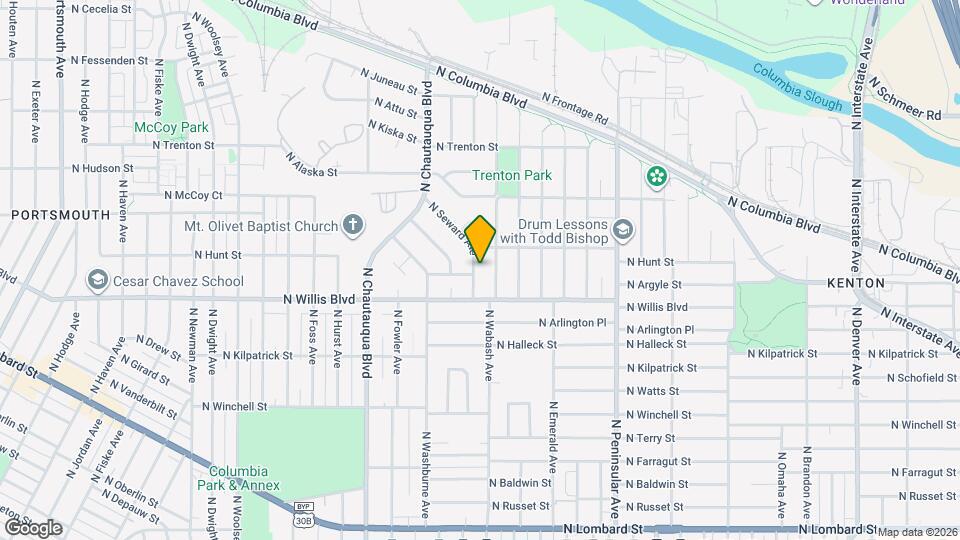 8606 N Seward Ave Map and Location Details