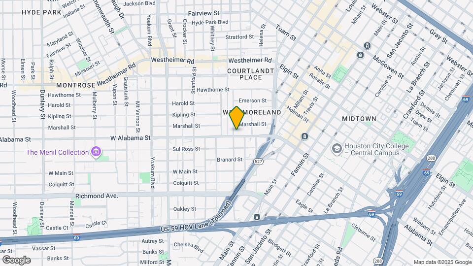 420 W Alabama St Map and Location Details