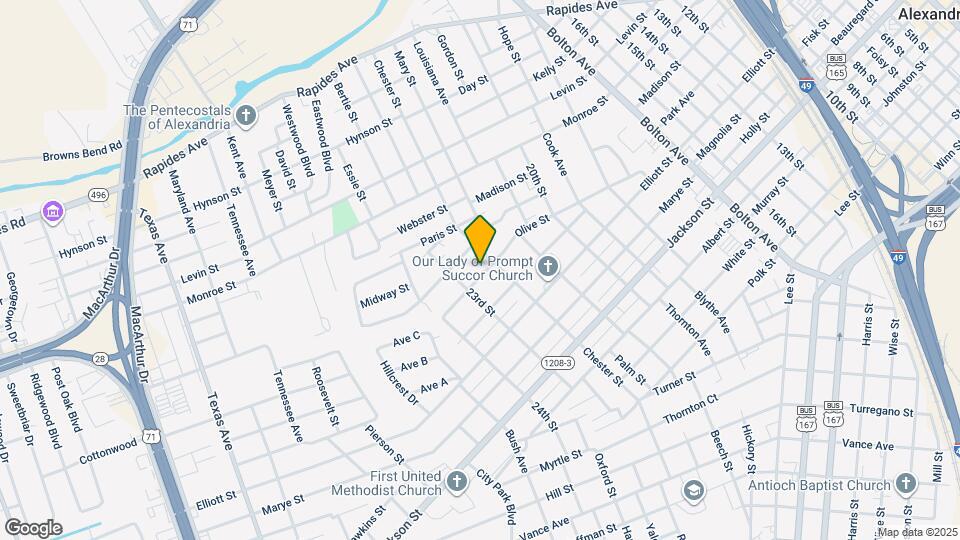 2216 Olive St Map and Location Details