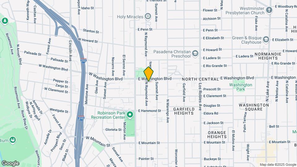 1296 N Raymond Ave Map and Location Details
