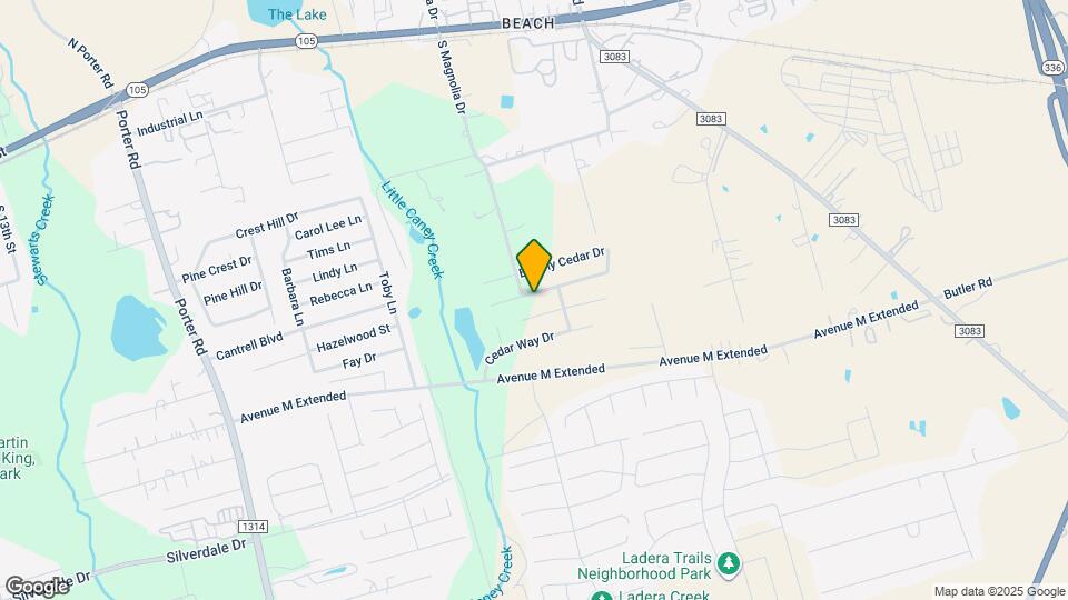 1910 Hidden Cedar Dr Map and Location Details