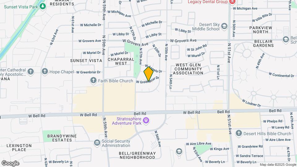 5603 W Greenbriar Dr Map and Location Details