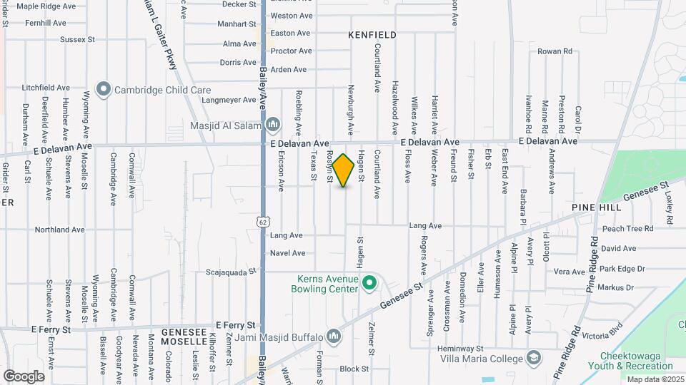 212 Newburgh Ave Map and Location Details