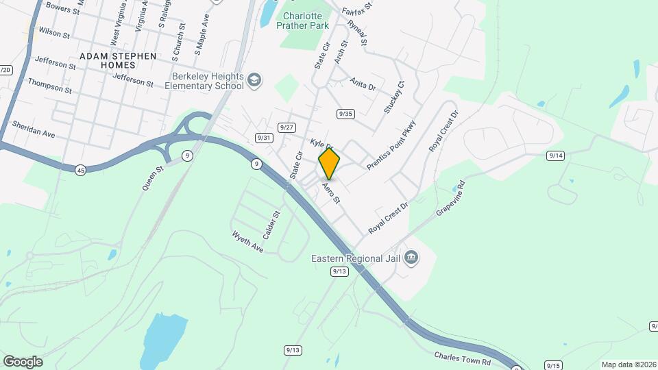 103 Aero St Map and Location Details