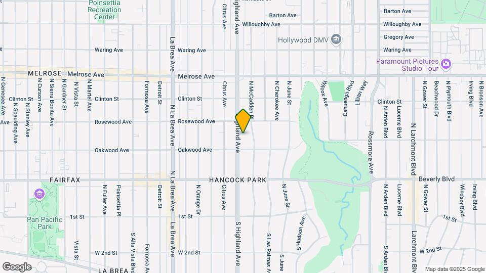 424 Highland Ave Map and Location Details