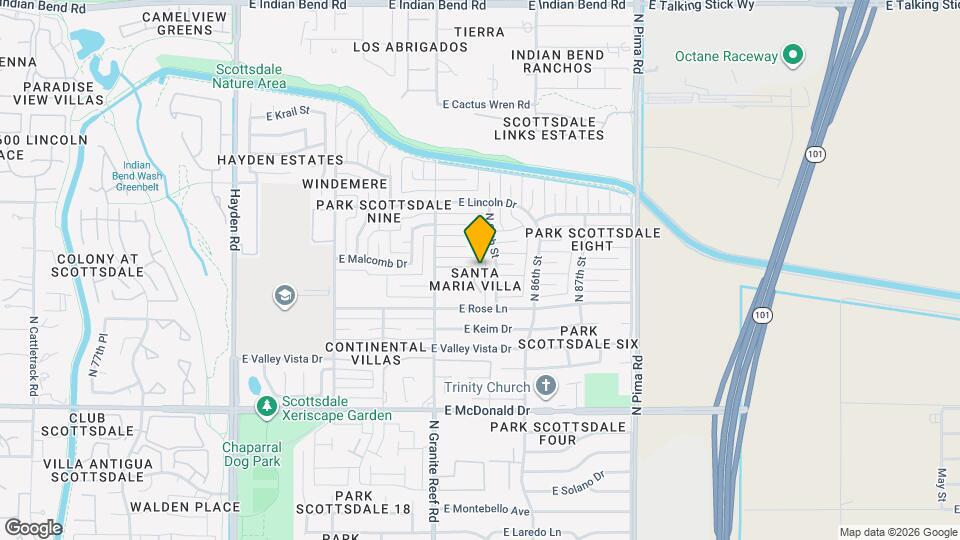 8460 E Malcomb Dr Mapa y Detalles de la Ubicación
