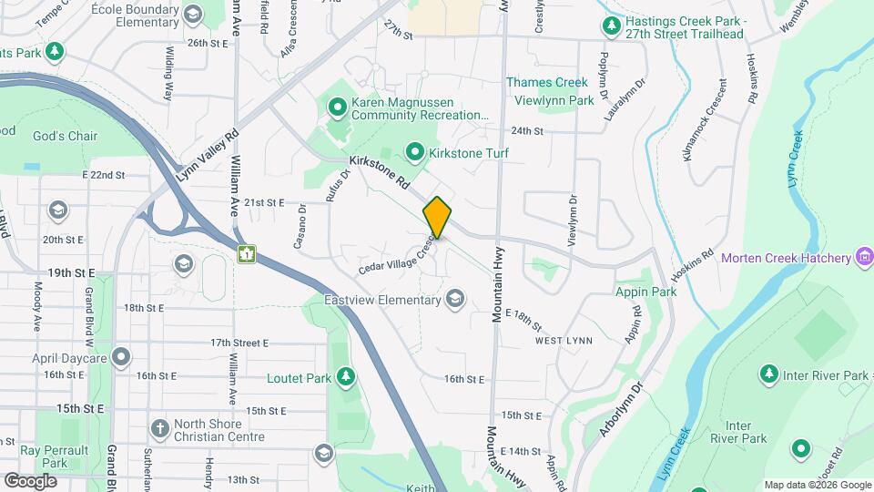 1981 Cedar Village Cres Map and Location Details