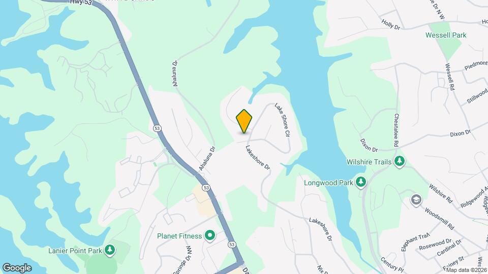 1181 Lake Shore Cir Map and Location Details