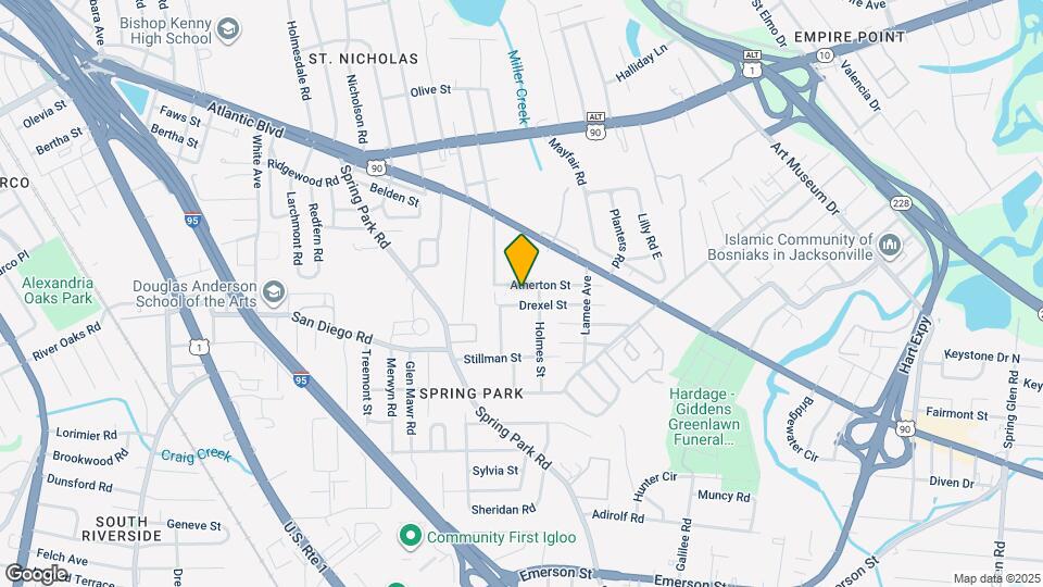 3440 Atherton St Map and Location Details