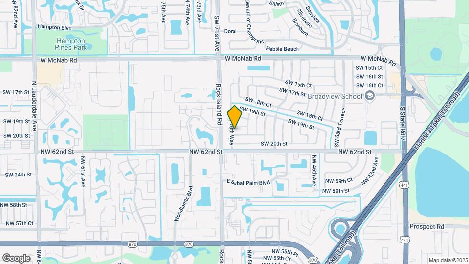 7021 SW 19th Mnr Map and Location Details