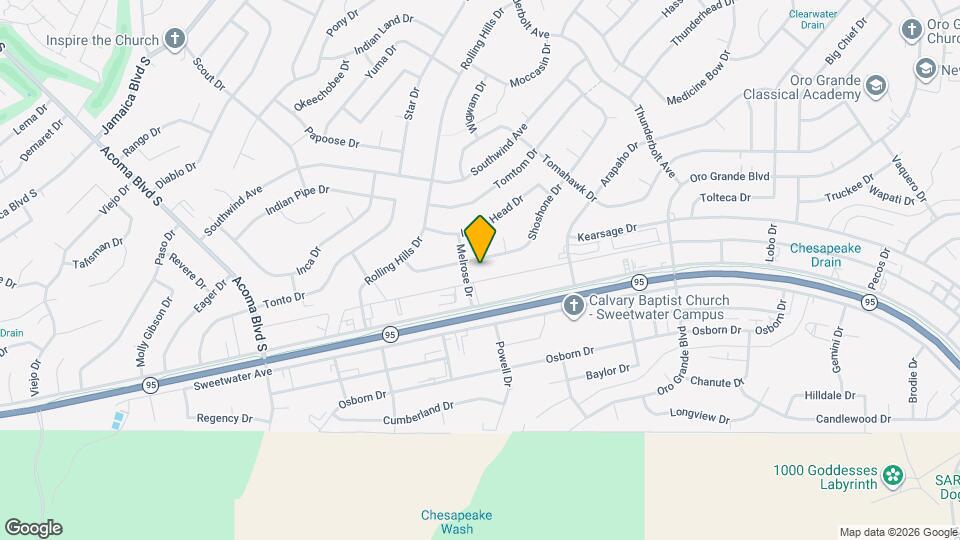 3062 Shoshone Dr Map and Location Details