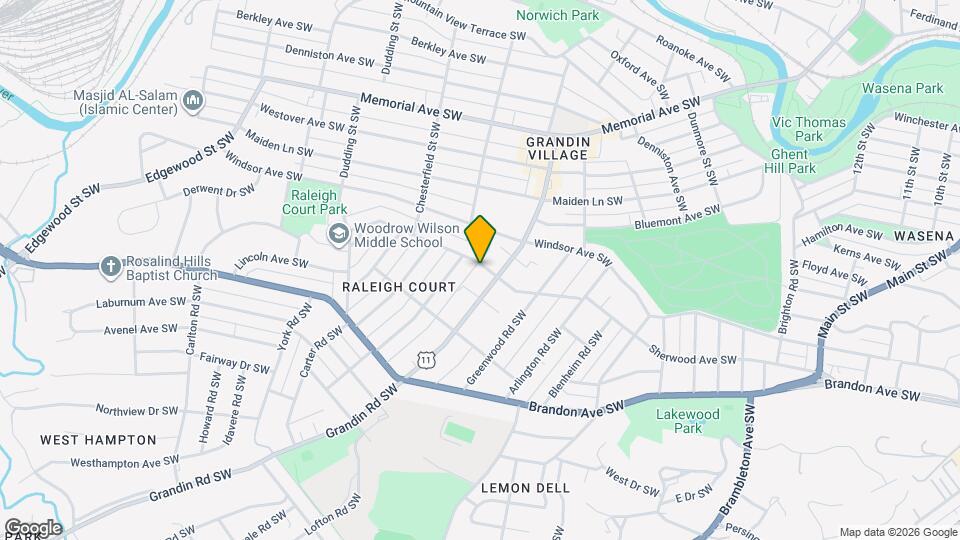2016 Sherwood Ave SW Map and Location Details