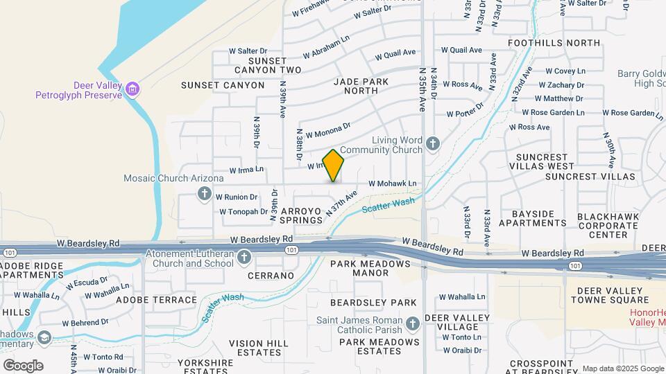 20449 N 37th Ln Map and Location Details