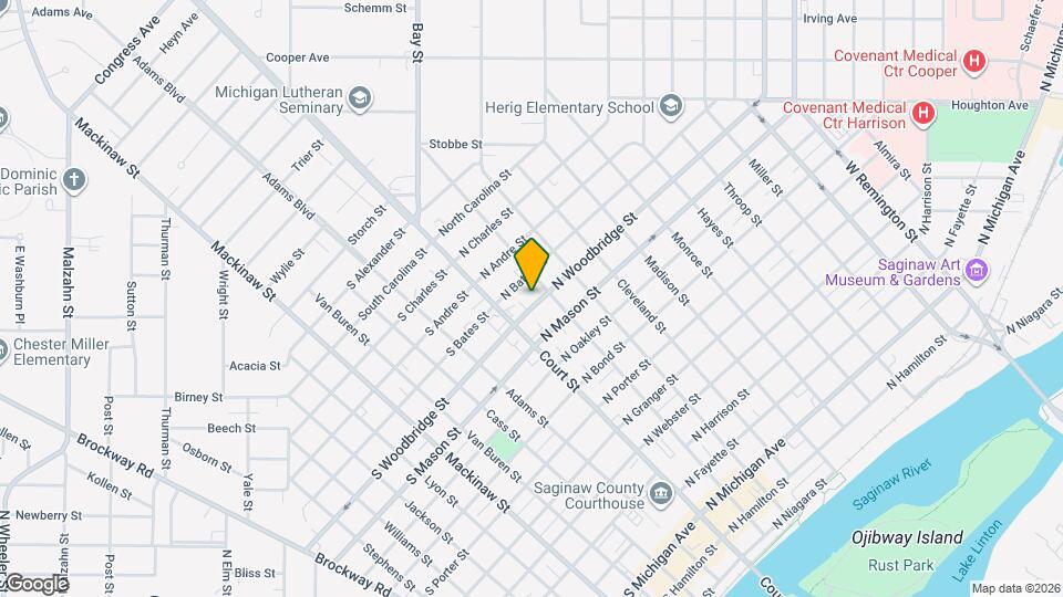 121 N Woodbridge St Map and Location Details