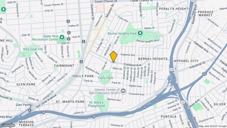 300 Cortland Ave, Unit 3 Map and Location Details