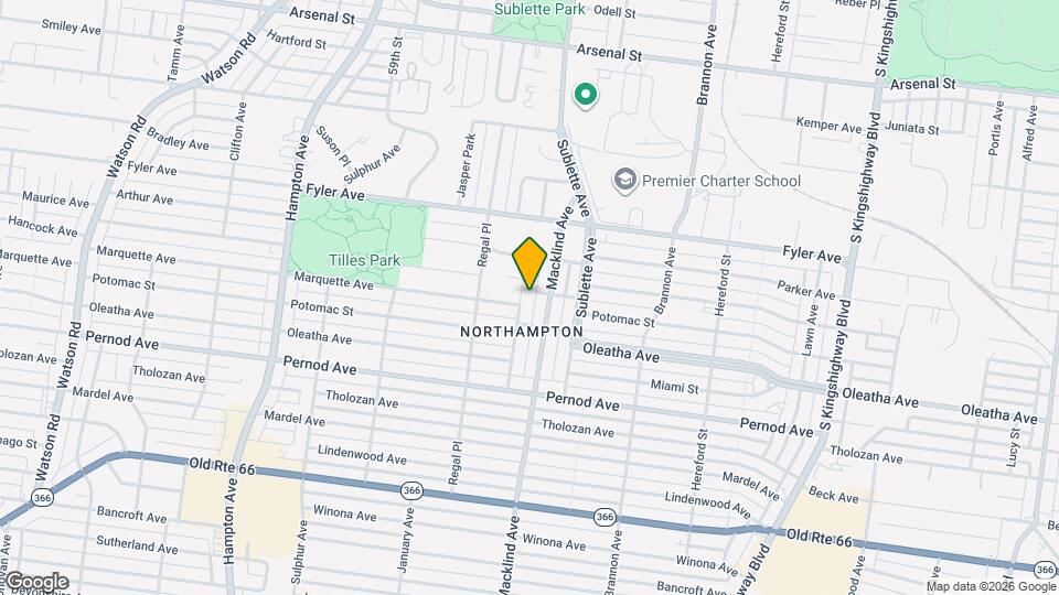 3388 Tedmar Ave, Unit LEFT Mapa y Detalles de la Ubicación